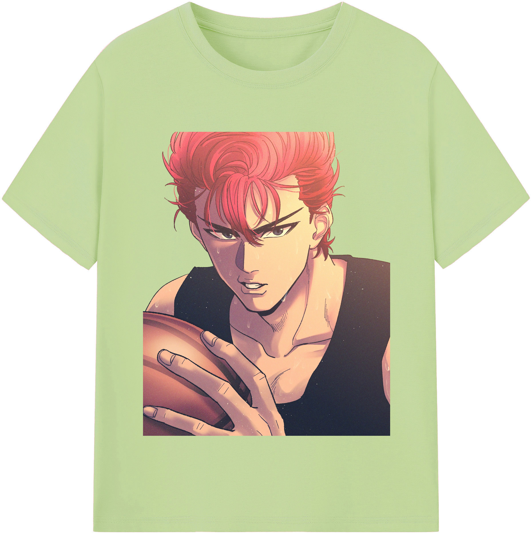 SLAM DUNK／スラムダンク 綿100％半袖Tシャツ（フロントプリント）
